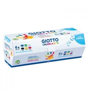Guache Pintura Dedos 100mlx06 Giotto Dita 6 Cores