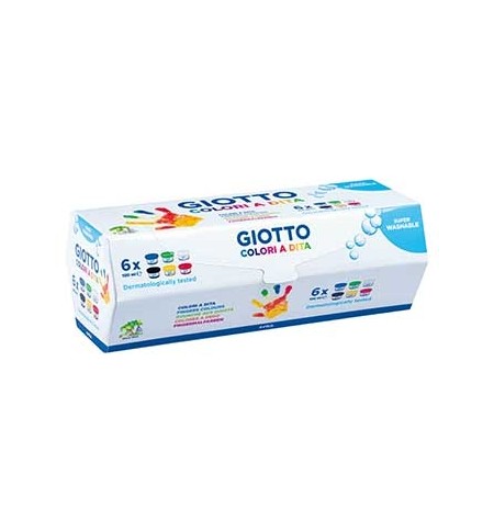 Guache Pintura Dedos 100mlx06 Giotto Dita 6 Cores