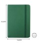 Bloco Notas Pautado 21,5x14,5cm Semi Pele Verde 116Fls