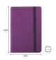 Bloco Notas Pautado 14x9cm Semi Pele Roxo 116Fls