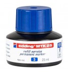Recarga p/Marcador Permanente Grosso Edding MTK 25ml Azul 1u