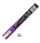 Marcador Giz UNI PWE-5M 1,8-2,5mm Violeta 1un