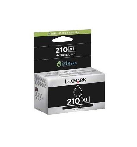 Tinteiro LEXMARK Retorno 210XL Preto 14L0174E 2500 Pág.