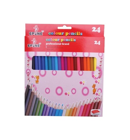 Lápis Cor 24un Cx Cartão Epene EP20-1024 18cm