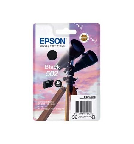 Tinteiro Epson 502 Preto C13T02V14010 4,6ml