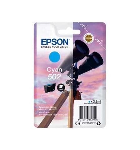 Tinteiro Epson 502 Azul C13T02V24010 3,3ml