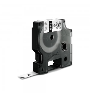 Fita 12mmx3,5m Preto/Branco Nylon Flexível 16957