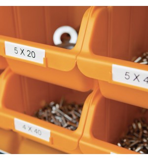 Fita 12mmx3,5m Preto/Branco Nylon Flexível 16957