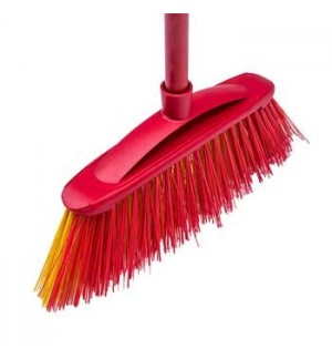 Vassoura/Escova Pavimentos Exteriores Vileda 2 em 1 com Cabo