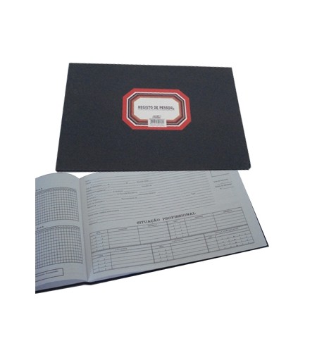 Livro Registo Cadastro Pessoal 50 Folhas