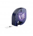 Fita 12mmx4m Preto/Transparente Plástico 12267