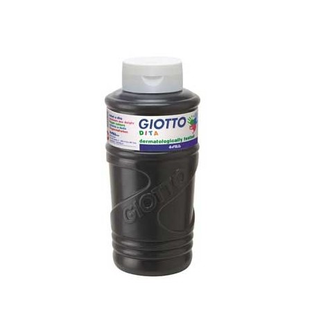 Guache Pintura Dedos 750ml Giotto Dita Preto