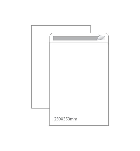 Envelopes Saco 250x353mm B4 Branco 090g Autodex 250un