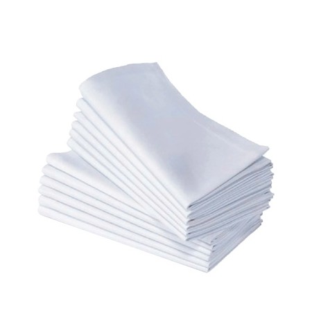 Guardanapos 50x50cm Tecido Branco 1un