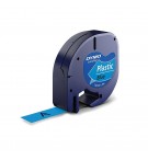 Fita 12mmx4m Preto/Azul Plástico 91205