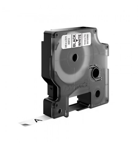 Fita 09mmx7m Preto/Branco Vinil 40913