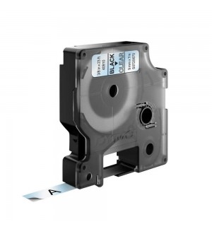 Fita 09mmx7m Preto/Transparente Vinil 40910