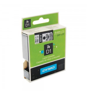 Fita 09mmx7m Preto/Transparente Vinil 40910