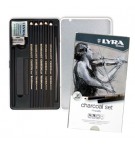 Lápis LYRA Rembrandt Set Carvão Cx Metal 11un