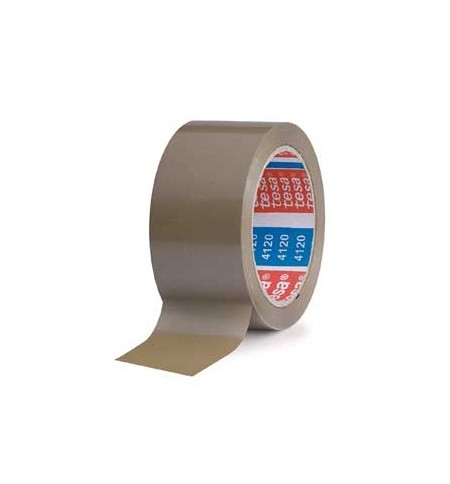 Fita Adesiva 38mmx66m Castanha PVC Tesa 4120 1un
