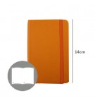 Bloco Notas Liso 14x9cm Semi Pele Amarelo 116Fls