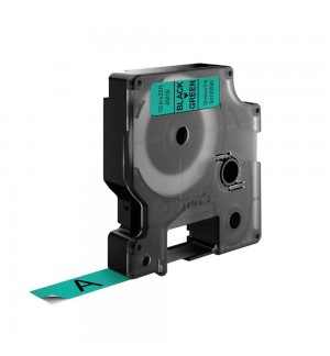 Fita 12mmx7m Preto/Verde Vinil 45019