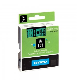 Fita 12mmx7m Preto/Verde Vinil 45019