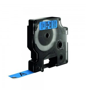 Fita 12mmx7m Preto/Azul Vinil 45016