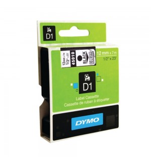 Fita 12mmx7m Preto/Transparente Vinil 45010