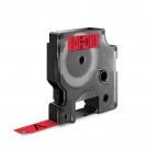 Fita 12mmx7m Preto/Vermelho Vinil 45017