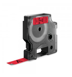 Fita 12mmx7m Preto/Vermelho Vinil 45017