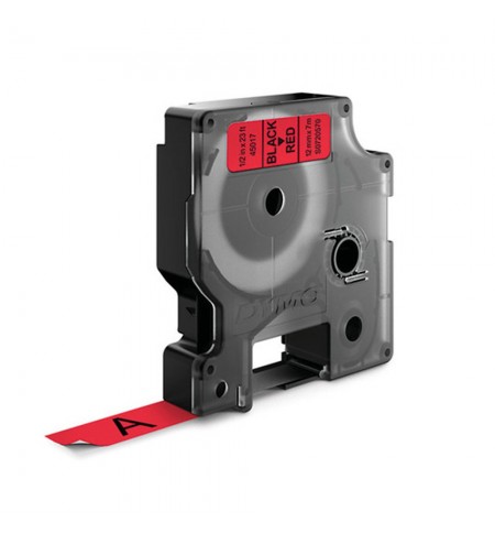 Fita 12mmx7m Preto/Vermelho Vinil 45017