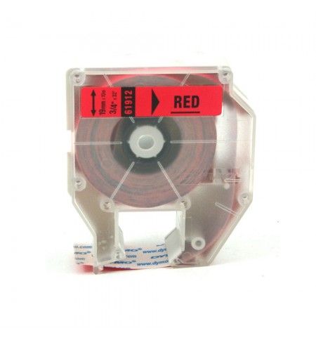 Fita 19mmx10m Vermelha Plástico 61912