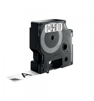 Fita 19mmx7m Preto/Branco Poliéster 45803