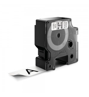 Fita 24mmx7m Preto/Branco Poliéster 53713