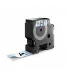 Fita 24mmx7m Preto/Transparente Poliéster 53710