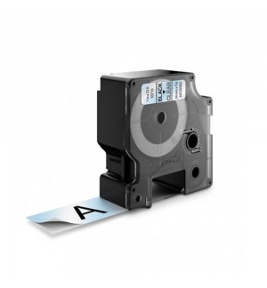 Fita 24mmx7m Preto/Transparente Poliéster 53710