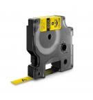 Fita Tubo Termo Retrátil 9mmx1,5m Preto/Amarelo Rhino