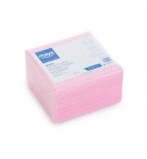 Pano Antibacteriano Descartável 35x38cm 80g Rosa Pack 50un