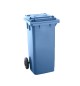 Contentor 120L Plástico 2 Rodas Azul c/ Tampa Azul
