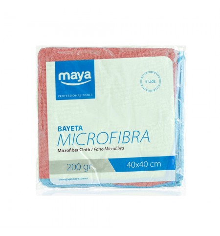 Pano Microfibra Terry 40x40cm 200g Vermelho Pack 5un