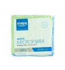 Pano Microfibra 40x40cm 200g Terry Verde Pack 5un