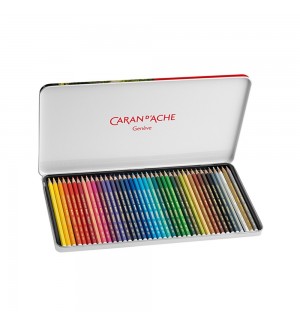 Lápis Cor Aguarelável 40un Cx Metal Caran DAche Fancolor