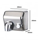 Secador de Mãos Elétrico com Botão 2300W PW-250A Aço