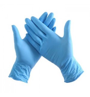 Luvas Vinil Tamanho S s/ Pó Azul 100un