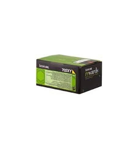 Toner LEXMARK Retorno 702XY Amarelo 70C2XY0 4000 Pág.