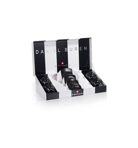 Conj Chav+Pires Esp Illy Art Collection Daniel Buren 4un