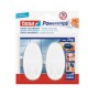 Gancho Oval Tesa Powerstrips + 4 Tiras Large Branco 2un