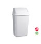 Contentor 15L Plástico Tampa Basculante Branco