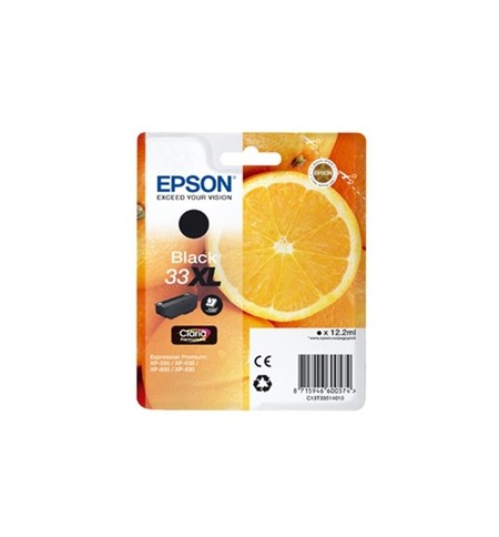 Tinteiro Epson 33XL Preto C13T33514010 12,2ml 530 Pág.